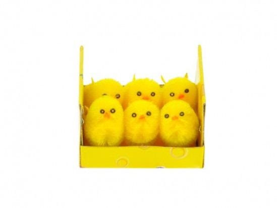 Easter chick - yellow plush chicks 6 pieces - ideal for decoration