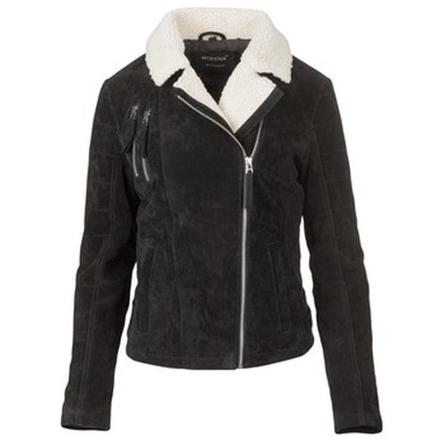 Women's leather jacket black size 44 - perfect for any occasion