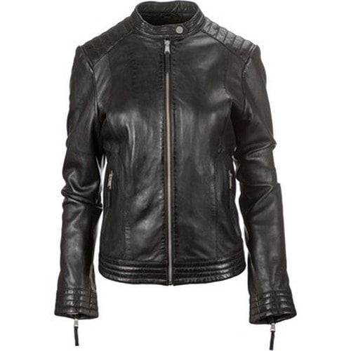 Kurtka damska skórzana CON-1853 czarna rozmiar 36