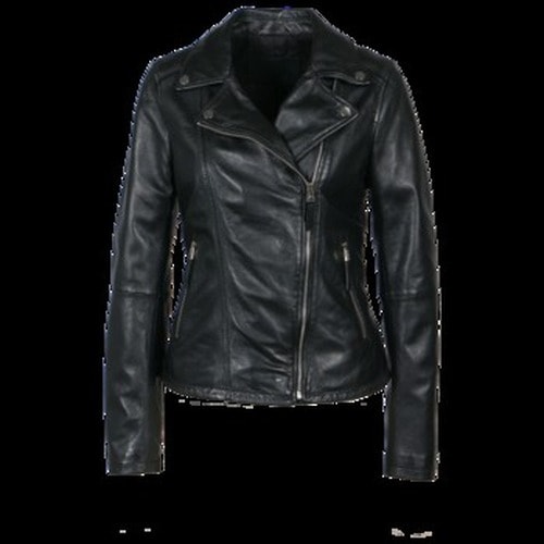 Women's Leather Jacket Black - Classic elegance for every occasion