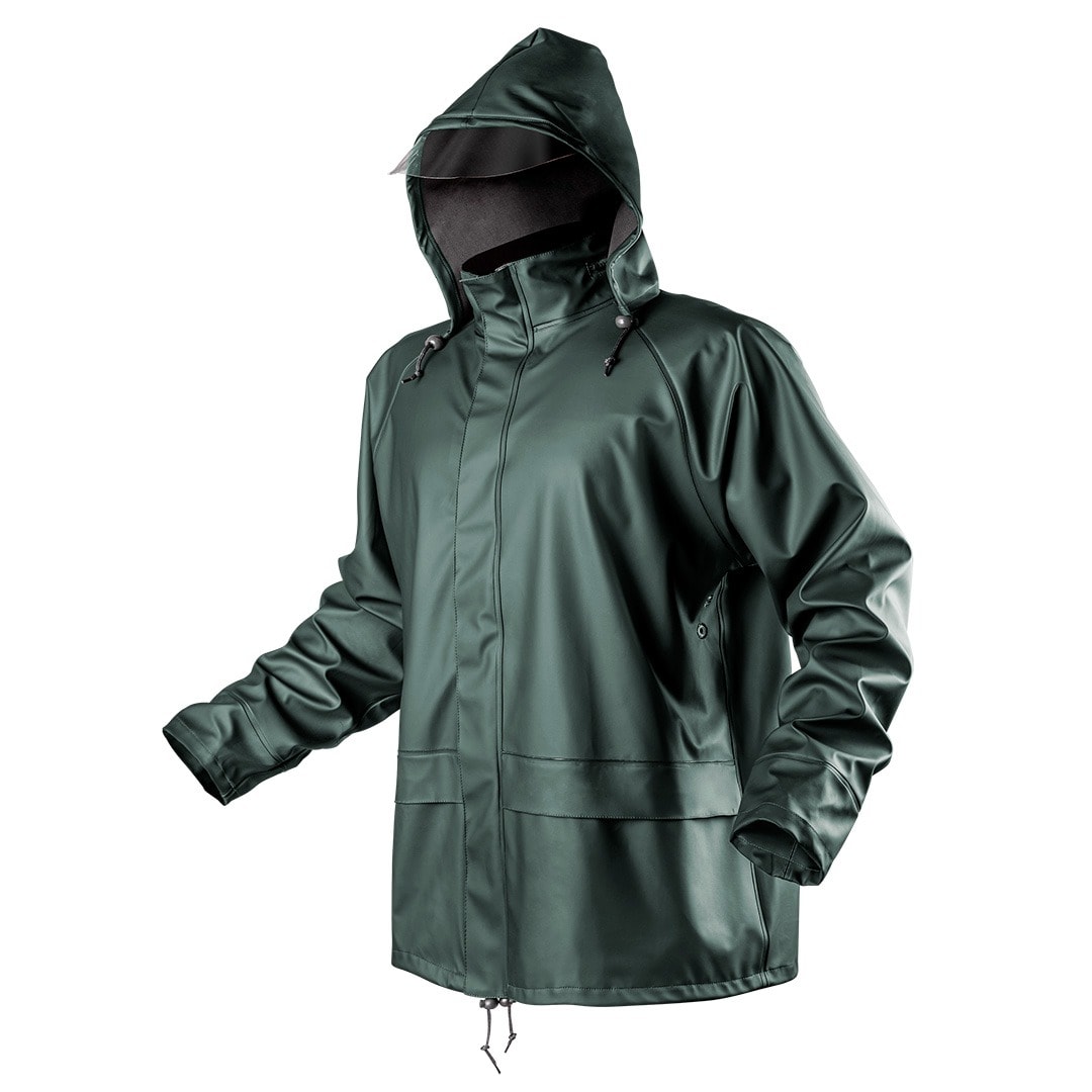 NEO PU/PVC Rain Jacket Size L - perfect protection against rain