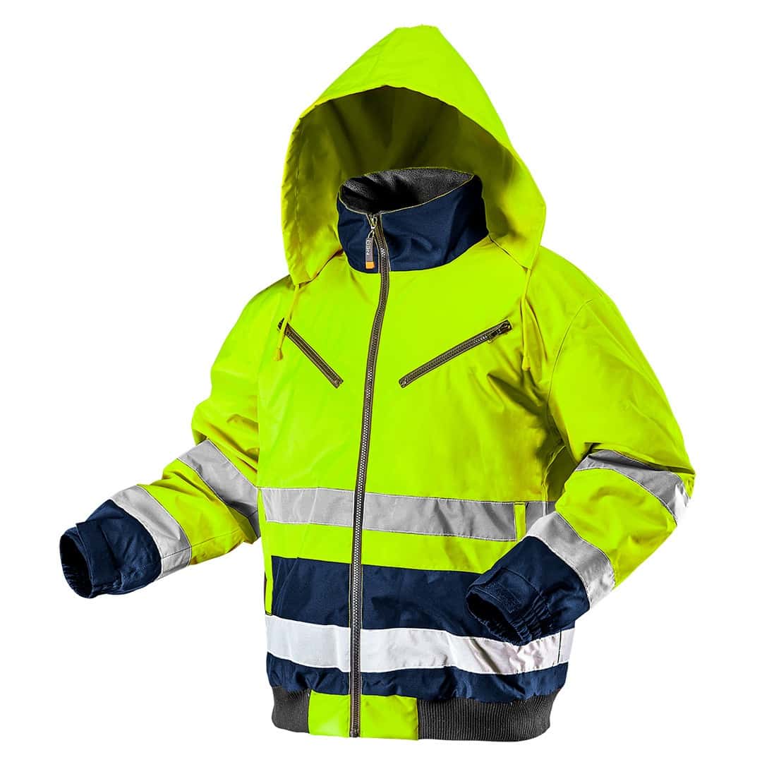 NEO High visibility insulated work jacket yellow XXL - safety and comfort