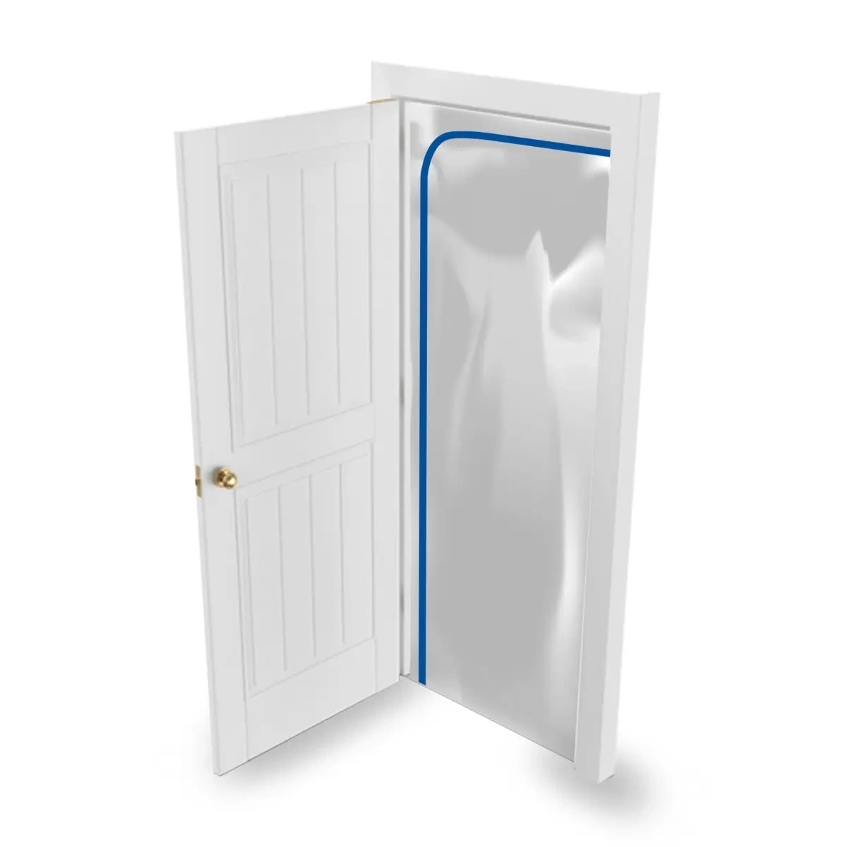 Dustproof curtain 120x220cm with zipper - ideal for renovation