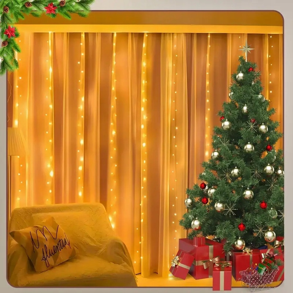 Volteno LED Light Curtain 400 Red Flashing Diodes