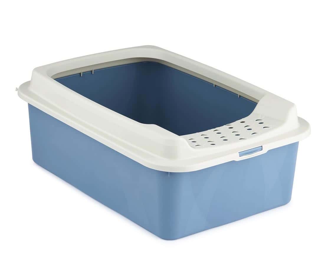 Rotho Cat Litter Box BONNIE Eco blue - Comfort and hygiene for your cat