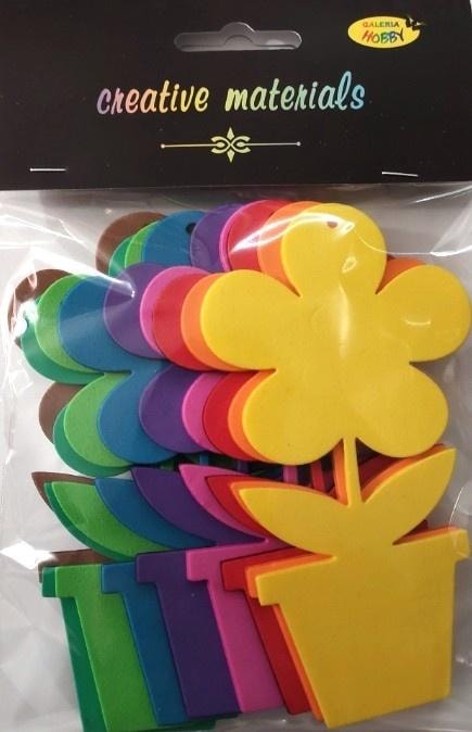 Foam flower in a pot - colorful addition to any interior