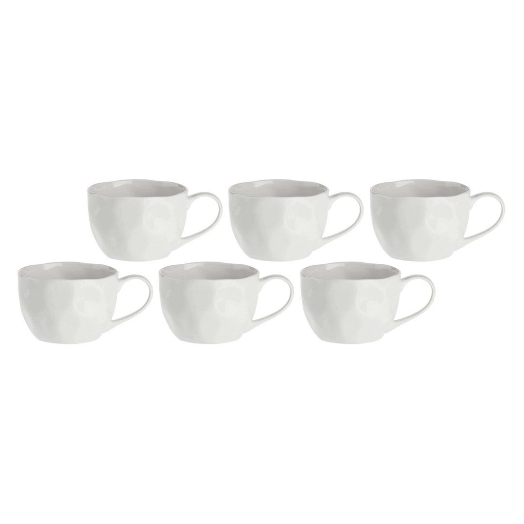 La Porcellana Bianca Lunia Set of 6 breakfast mugs 420 ml - perfect as a gift