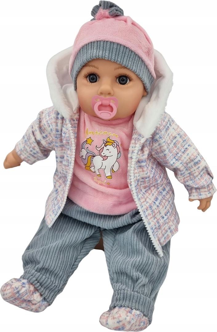 Baby doll talks and sings - pacifier and bottle 45cm