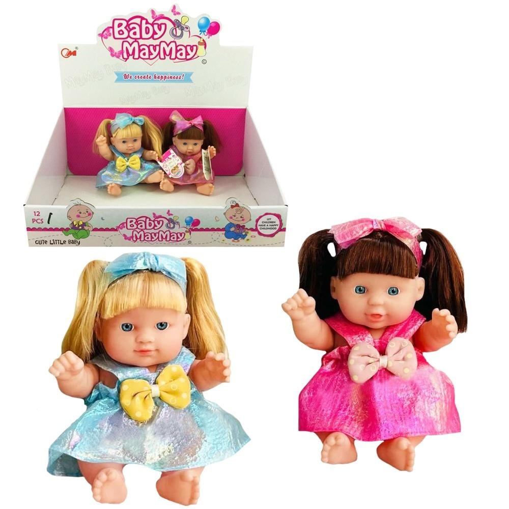 Baby Doll Girl MIX - Cute baby doll in dress 20 cm