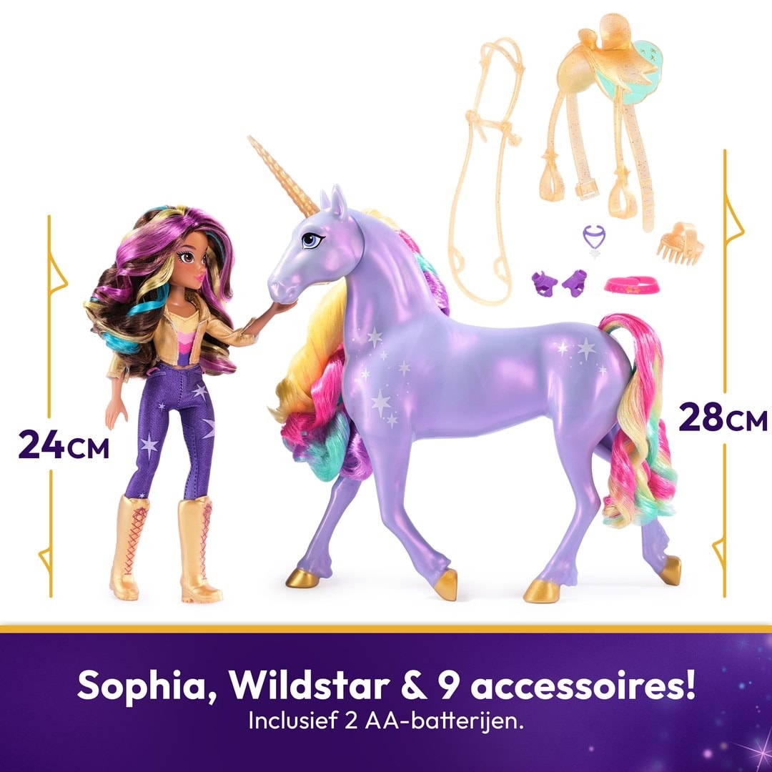 Sophia Doll and Unicorn Wildstar - Unicorn Academy - interactive fun