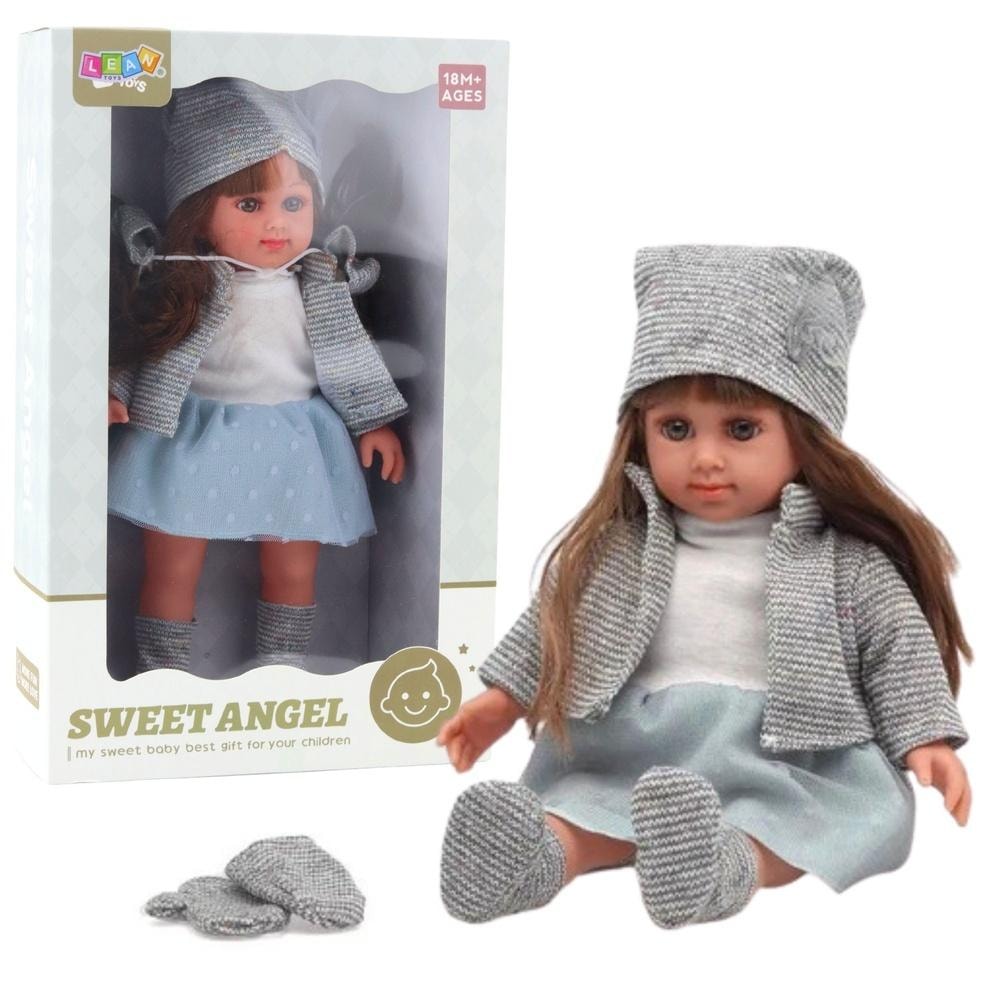 Sweet Angel Doll in grey outfit - perfect playmate