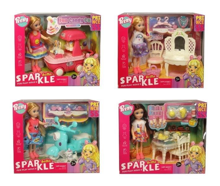 Doll with accessories MIX - perfect toy for a girl