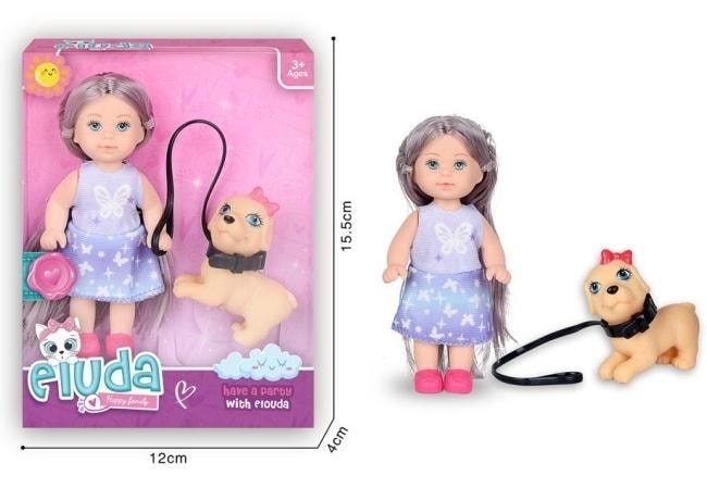 Eiouda Doll with dog Happy Family - perfect as a gift
