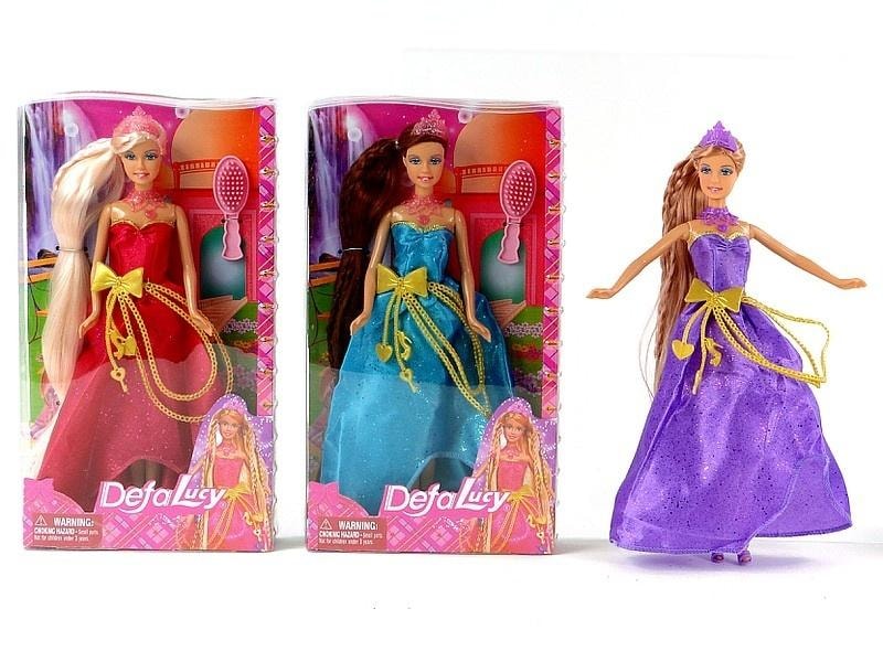 Doll in a ball gown 29 cm pattern mix - perfect as a gift