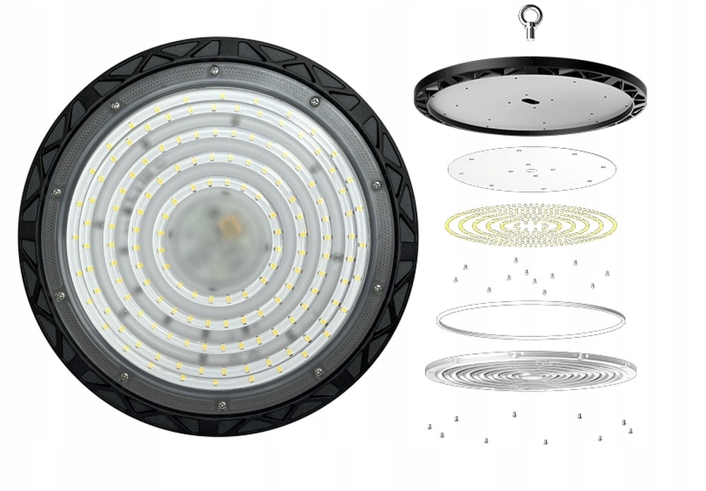LED UFO Lamp Syriusz 6500K 200W - high brightness and energy efficiency