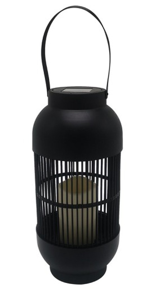 Volteno Solar Lamp Black Oval - ideal for garden