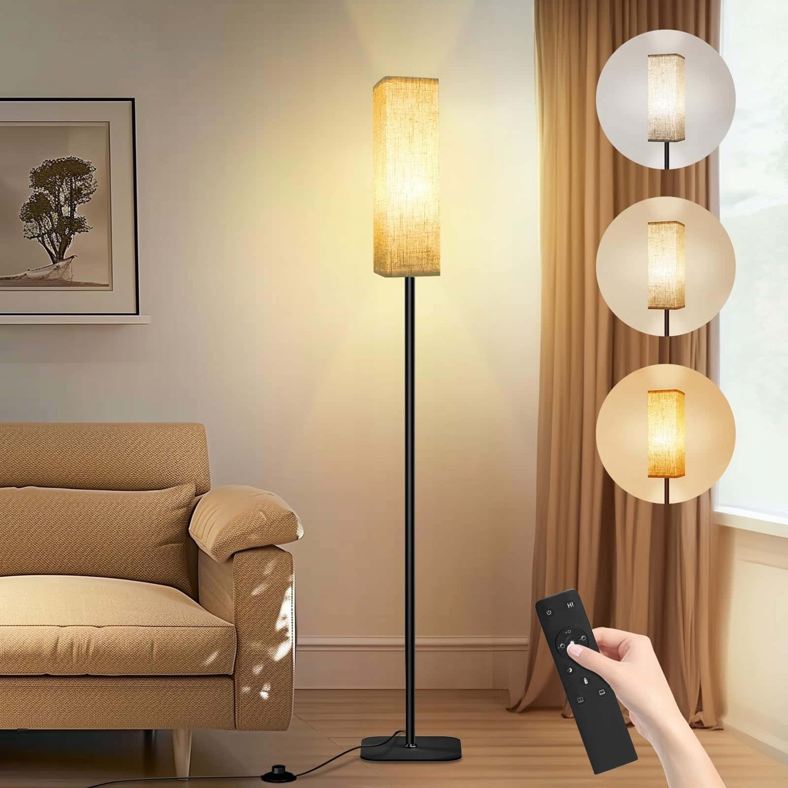 Plato standing lamp - ideal for living room and bedroom