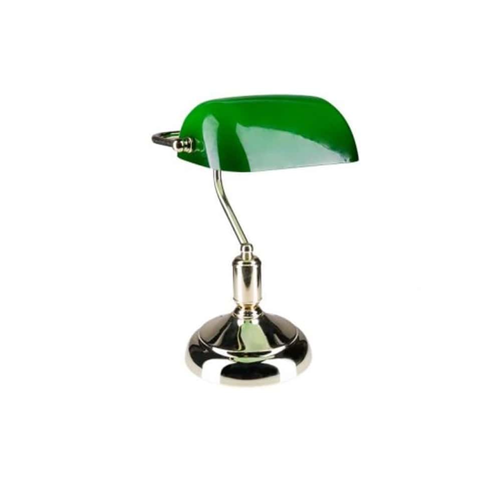 Bianca Banker's Lamp - Green Elegance