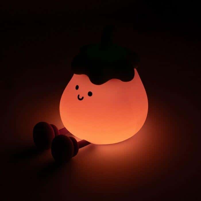 Foodiemals LED Night Light with Phone Stand - Eggplant