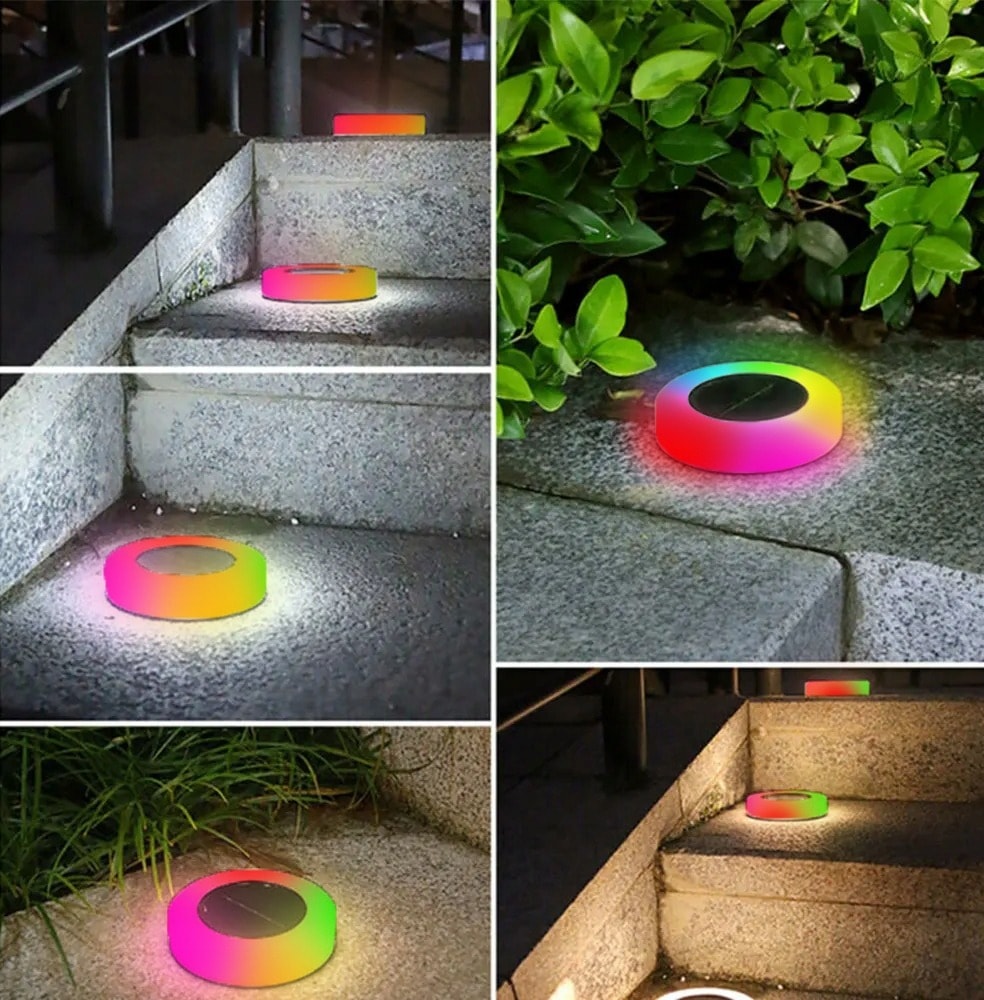 Solar Lamp Cone RGB - Colorful garden decoration