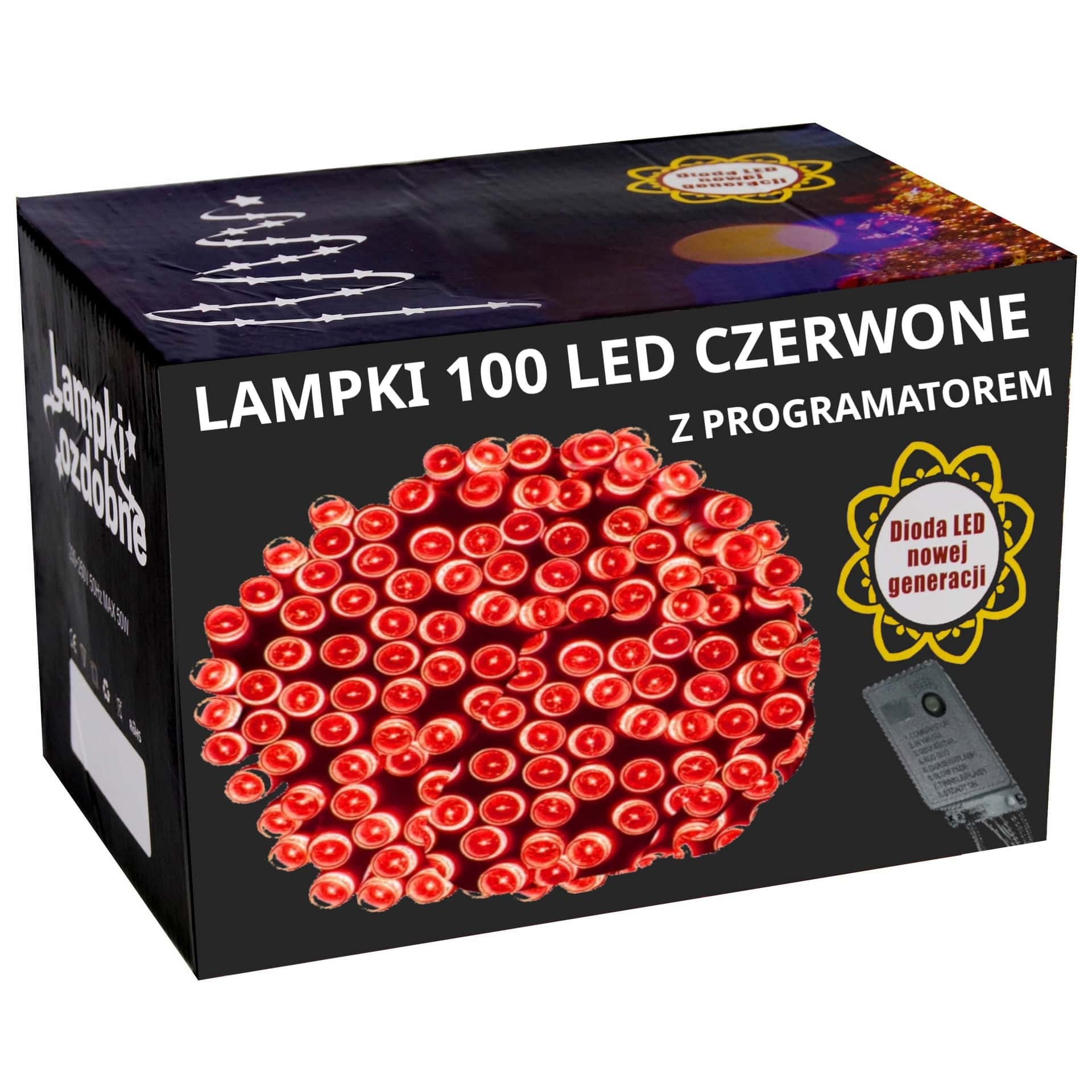 LED Christmas lights 100 red flashing - create a magical atmosphere