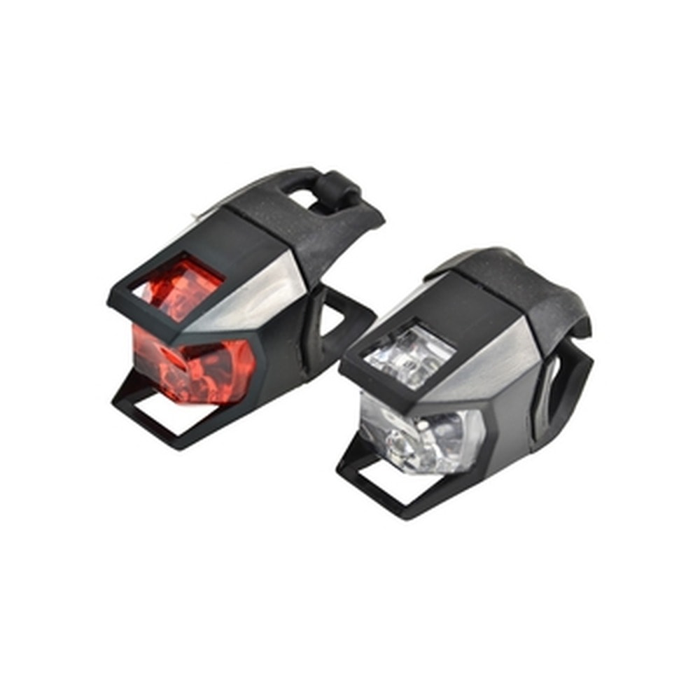 Lampki silikonowe Eclipse - białe i czerwone światło LED, 2 tryby pracy