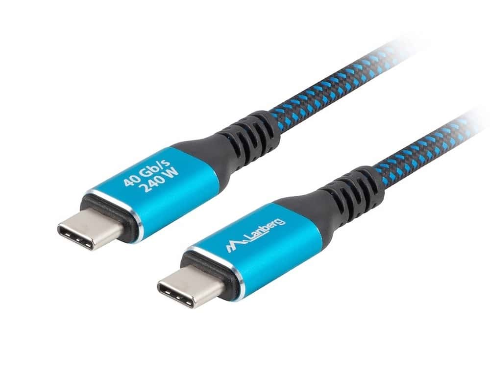 Lanberg USB-C Cable M/M USB4 0.5m - Perfect for fast data transfer