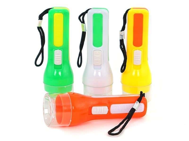 Pocket flashlight 9.5 cm - reliable light source in a set of 48 pieces