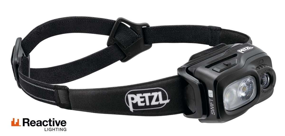Petzl SWIFT RL LED Headlamp - Black and White
