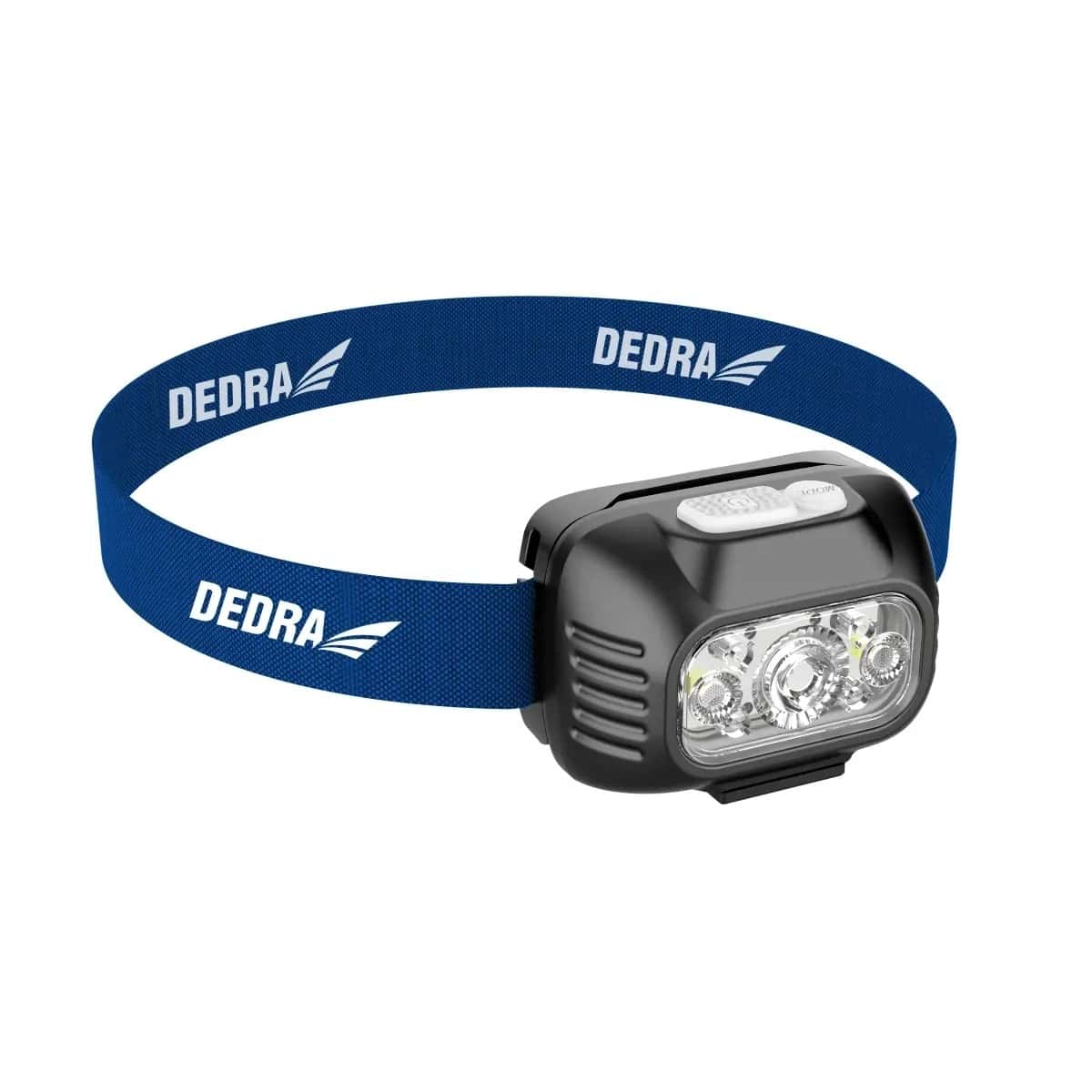 Dedra 650lm Headlamp - White and Red Light with 1800mAh Battery