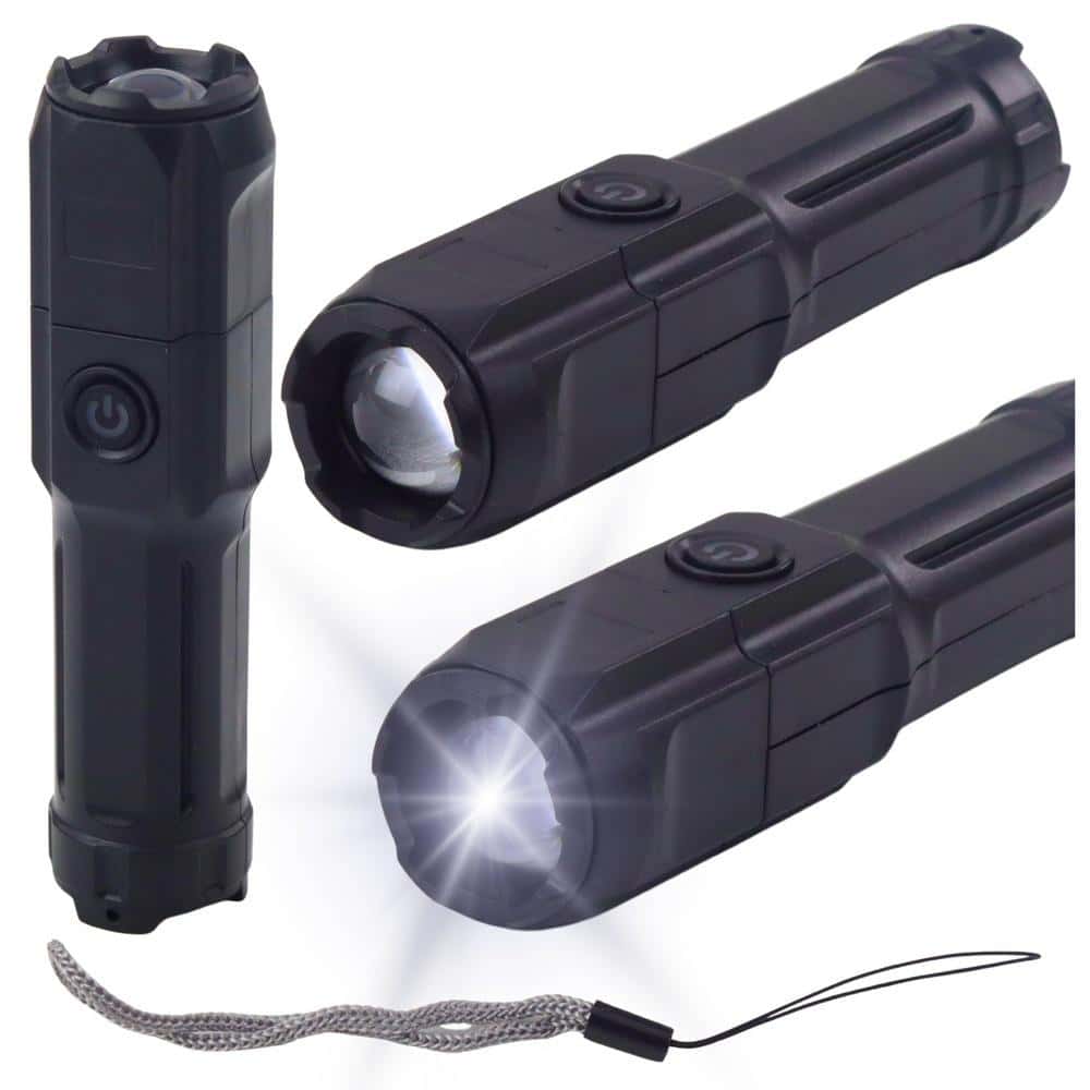 LED Flashlight with Zoom and 3 Lighting Modes - reliable light source