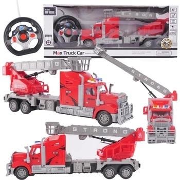 RC tow truck with movable elements - remote-controlled truck for children