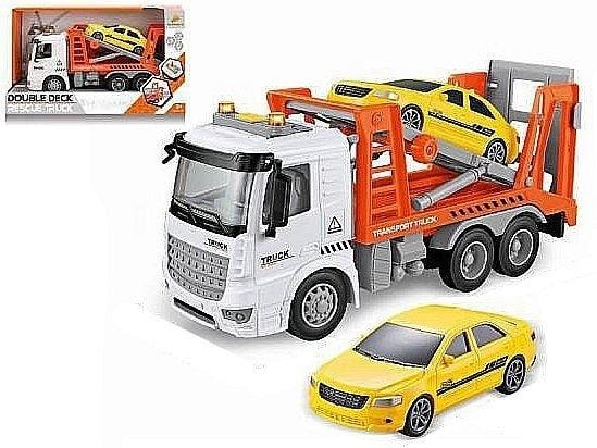Tow truck with car, light and sound - perfect toy for a little mechanic