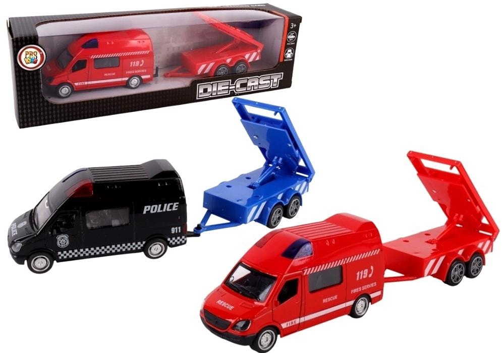 Pro Kids Tow truck with car metal mix - rescue set for little car enthusiasts