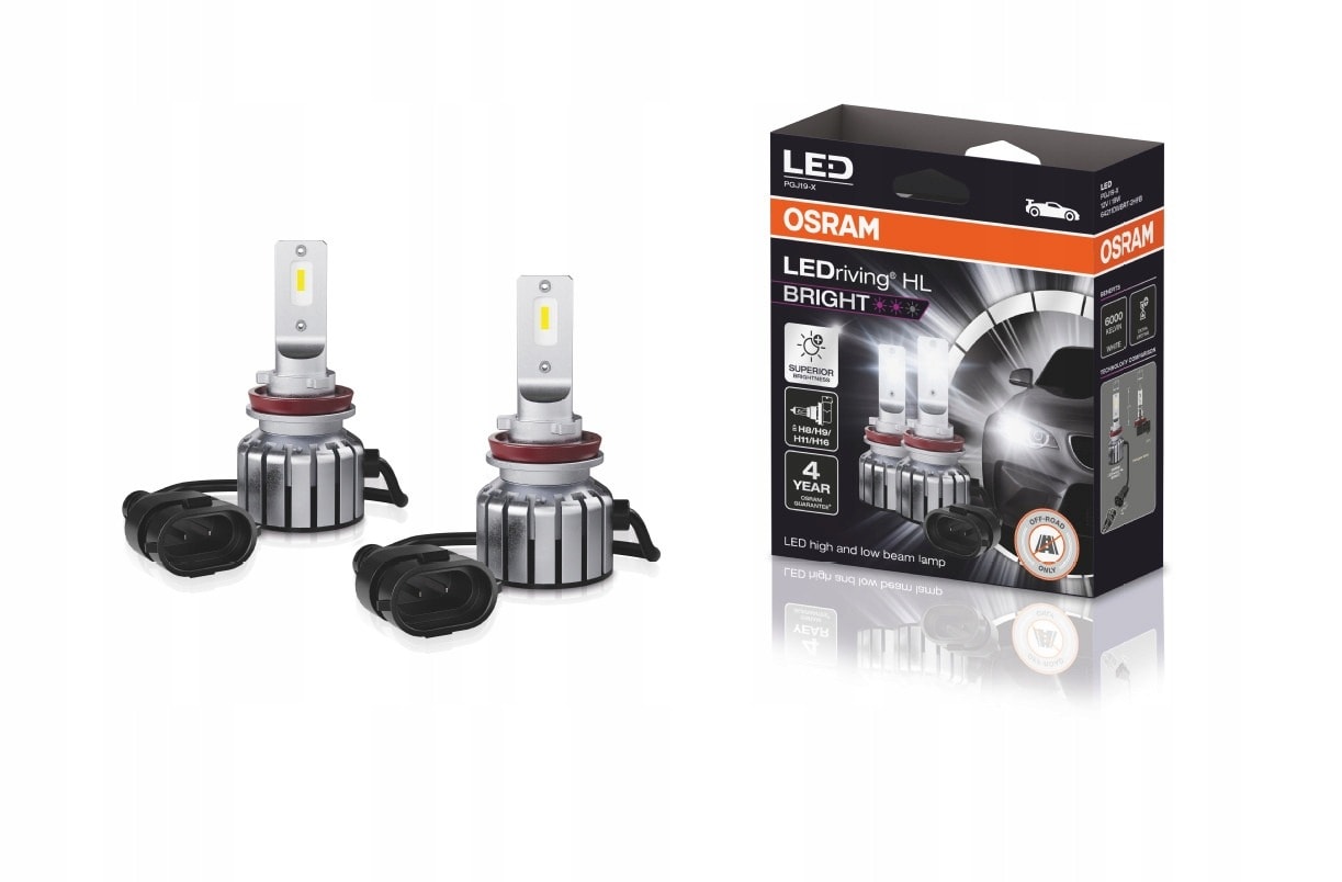 Żarówki LED H11/H16/H8/H9 12V 19W LEDriving HL BRIGHT bez homologacji drogowej - 2 szt.
