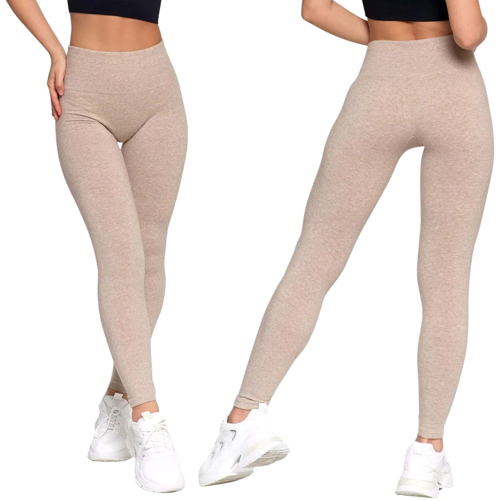 D.Shaping Leggings Cream - Women's Shaping Leggings Size M