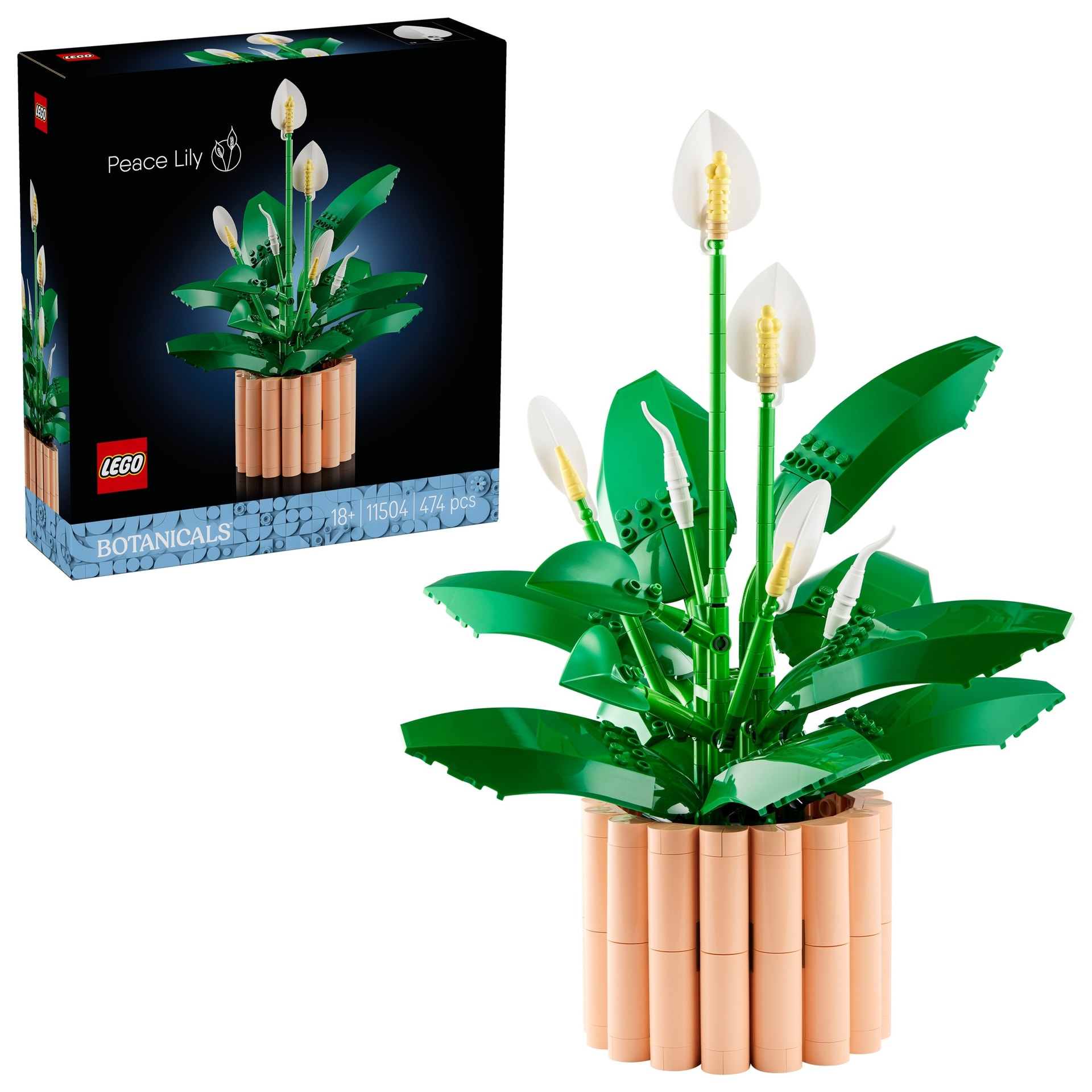 LEGO Botanical Peace Lily in pot - Set for adults
