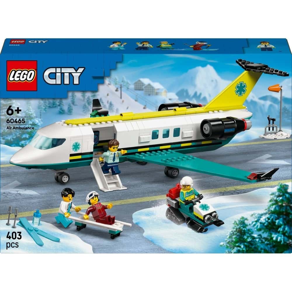LEGO City Rescue Ambulance Airplane - perfect for little pilots!