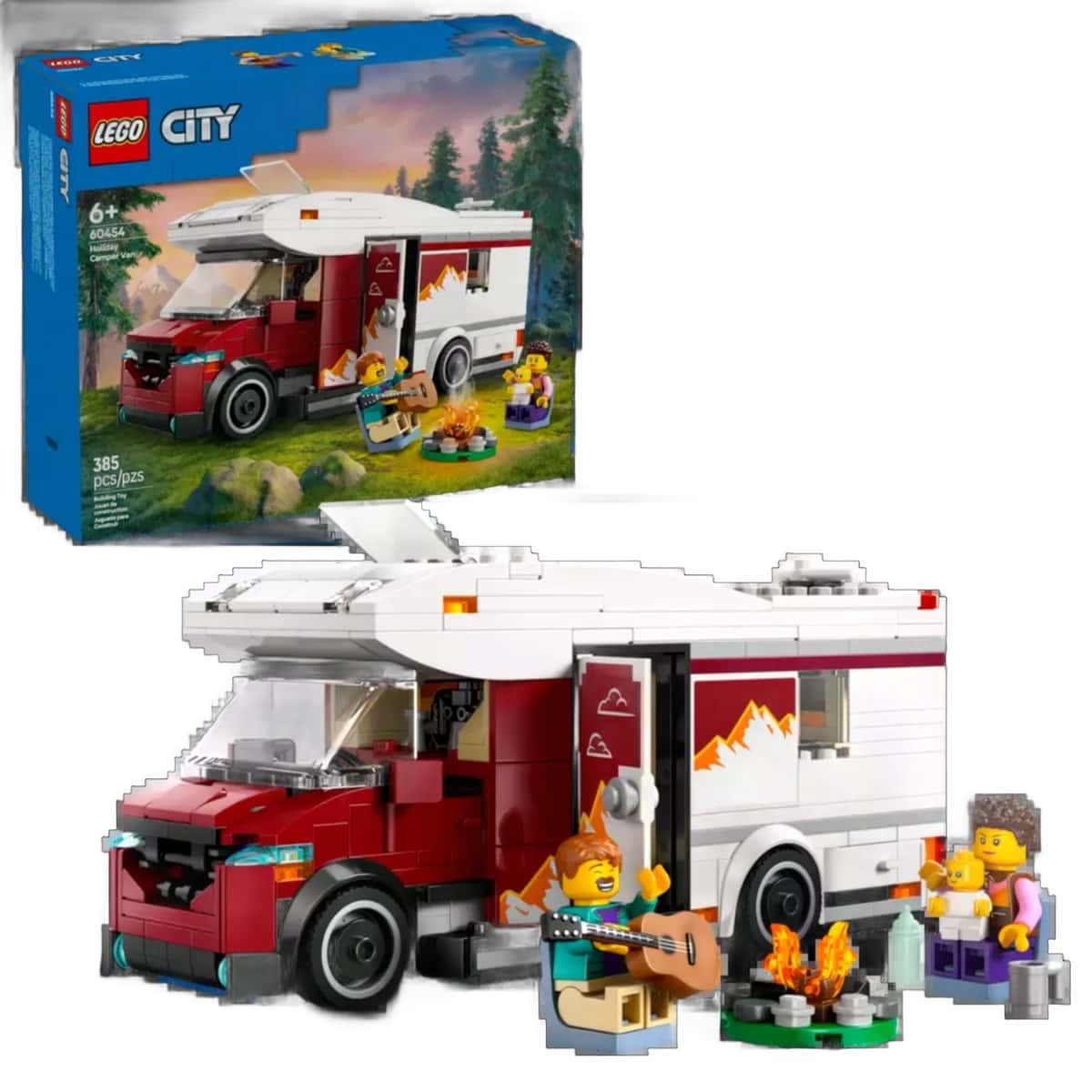 LEGO City Adventure Camper - Building Set for Kids, 385 pieces