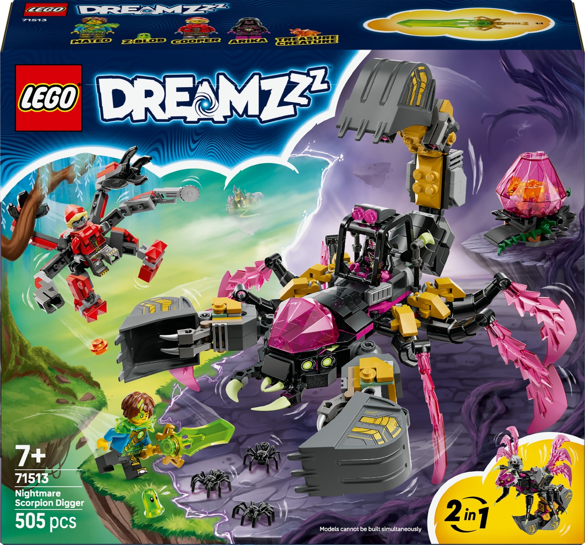LEGO DREAMZzz Nightmare Scorpion Digger 71513 - build your own dream world