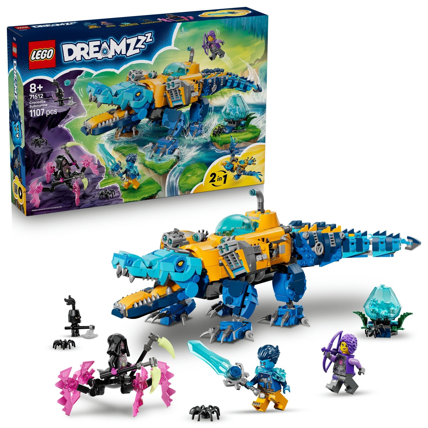 LEGO DREAMZzz Crocodile Submarine Boat - Build your own dream world!