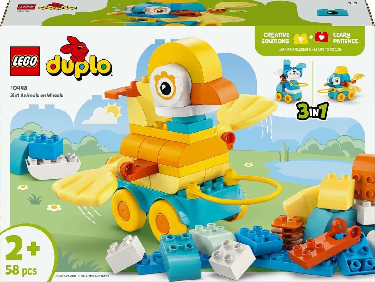 LEGO DUPLO 10448 3-in-1 Animals on Wheels - educational fun for the little ones