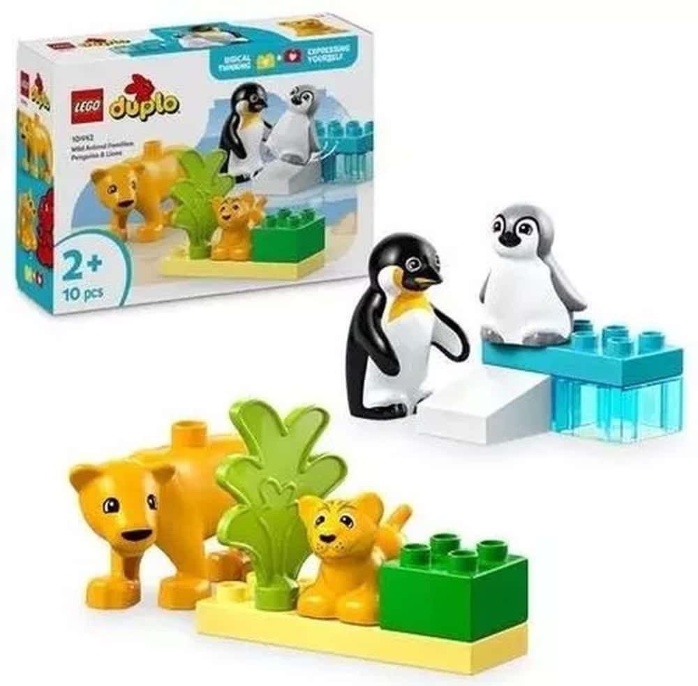 LEGO DUPLO TOWN Wild Animal Families: Penguins and Lions - educational fun for toddlers