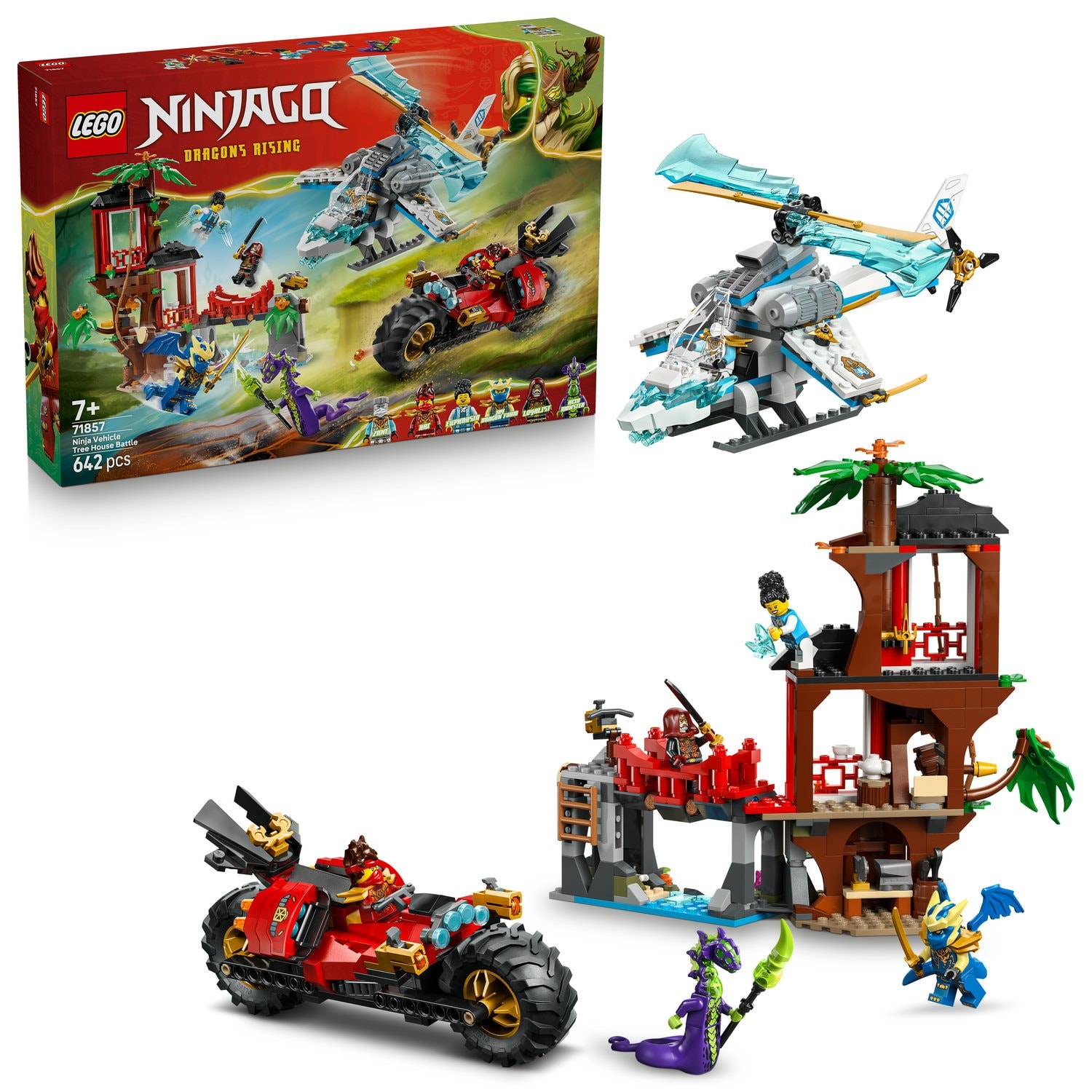 LEGO NINJAGO 71857 Ninja Vehicle Battle at the Tree House - Adventure awaits!