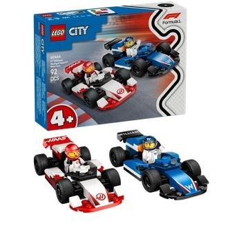 LEGO City F1 Williams Racing and Haas F1 Race Cars - Set for young racing fans