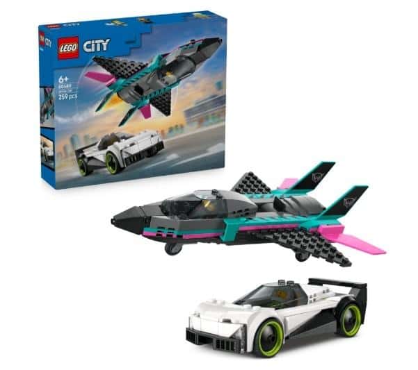 LEGO City Jet vs Car - set for little builders