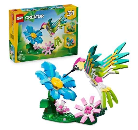 LEGO Creator Wild Animals: Colorful Hummingbird - 3-in-1 set for creative kids
