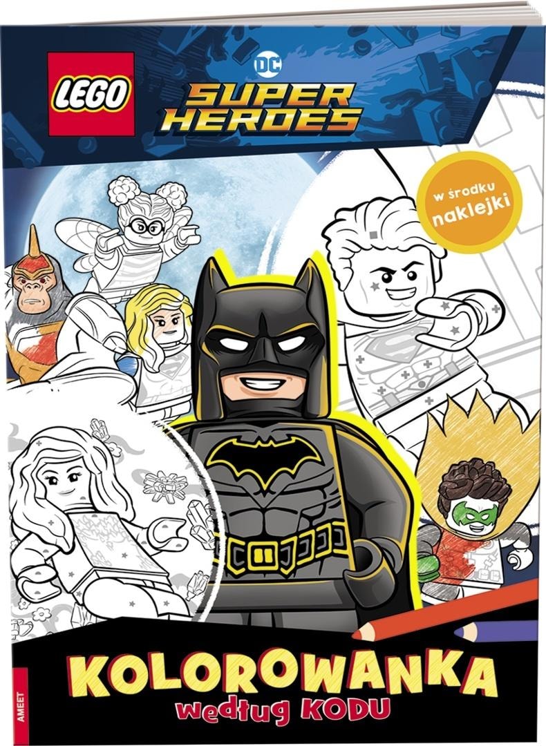 Lego DC Comics Coloring Book by Code - creative fun for kids