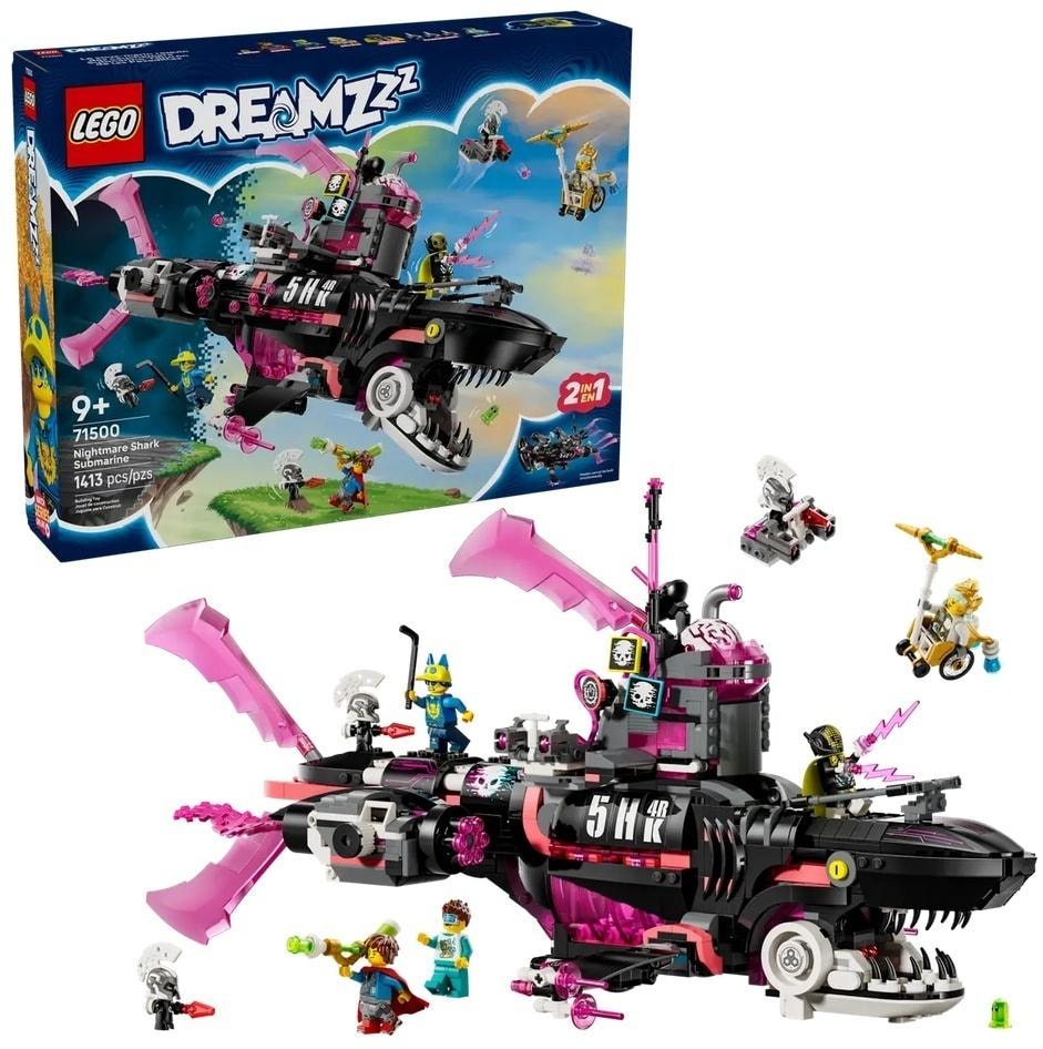 LEGO DREAMZzz Nightmare Shark Ship Submarine - Building set for underwater adventure fans