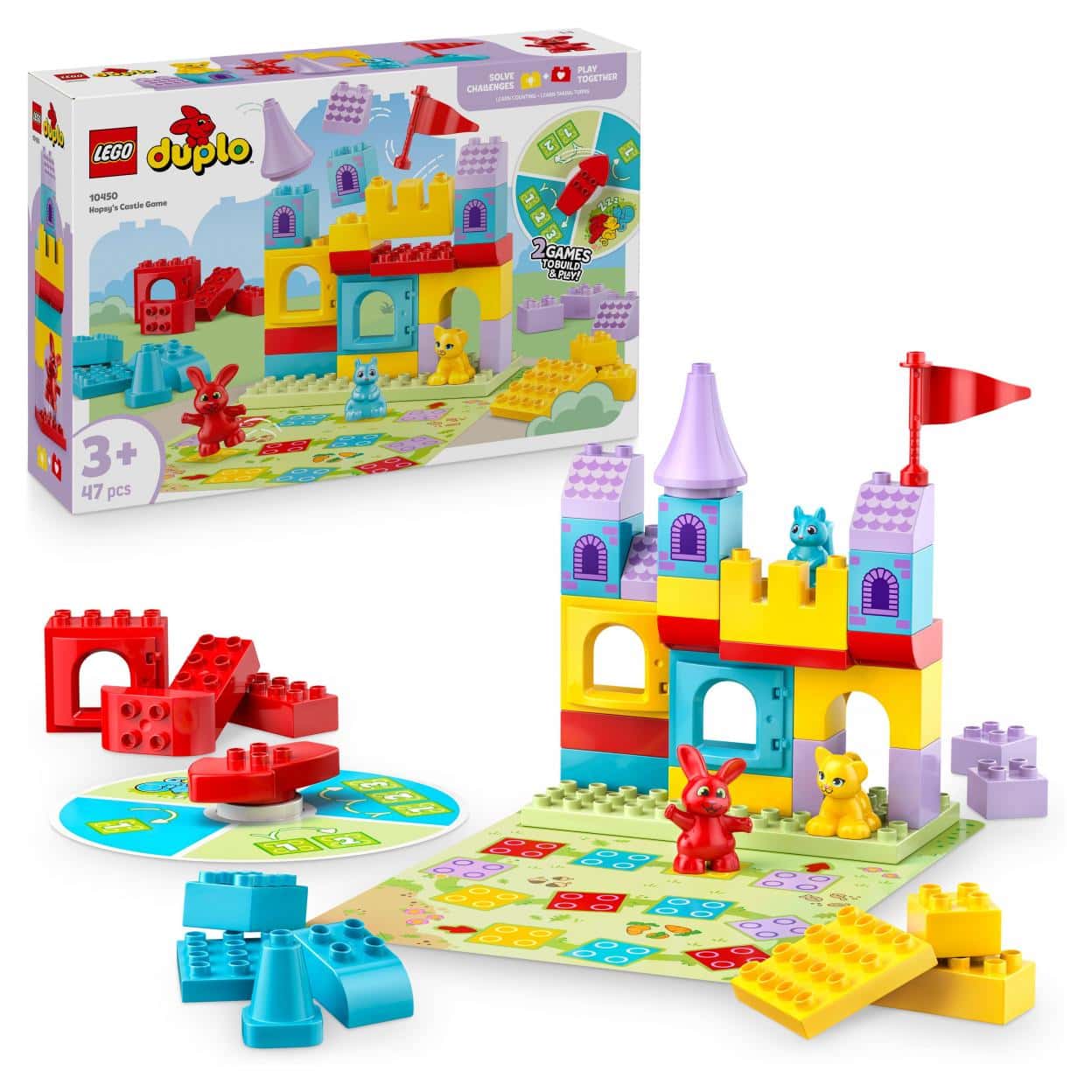 LEGO DUPLO Hopsy Castle Game - Educational fun for 3-year-olds